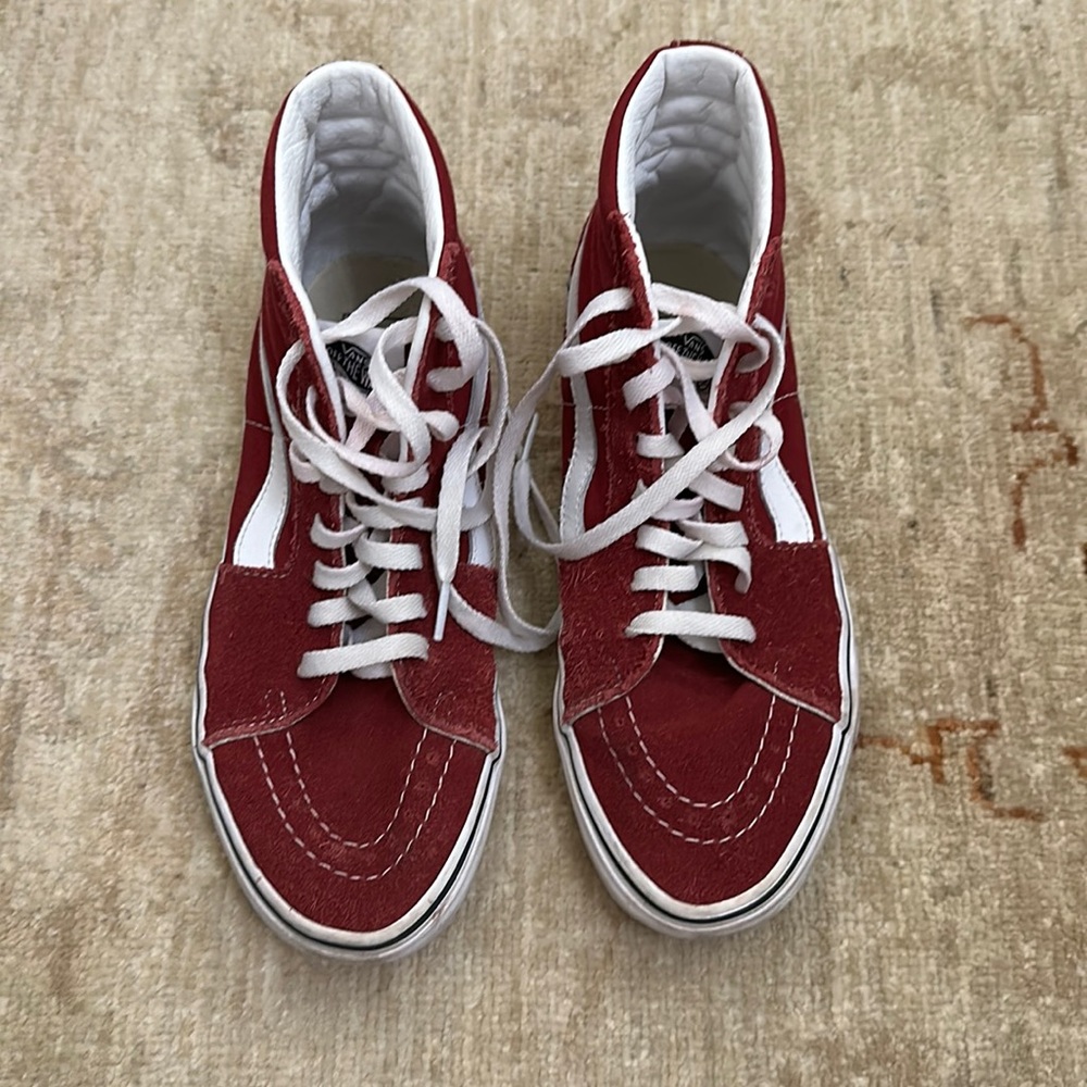 Maroon vans high top used